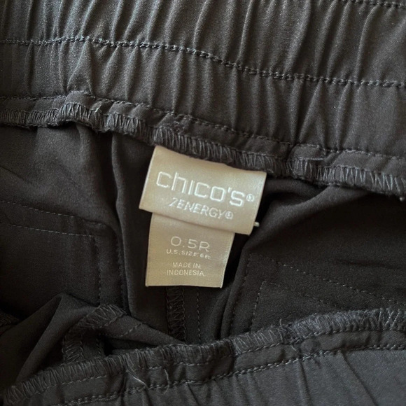 Chicos Zenergy Black Jogger Pants 0.5 (XS / 6) Athleisure Capsule Activewear - Picture 8 of 13